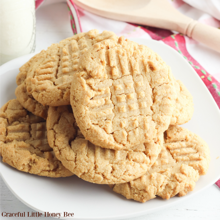 Easy 4-Ingredient Peanut Butter Cookies | Gluten-Free | Flourless