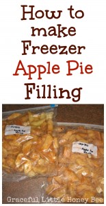 How to Make Freezer Apple Pie Filling on gracefullittlehoneybee.com