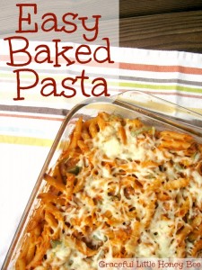 Easy Freezer-Friendly Baked Pasta on gracefullittlehoneybee.com