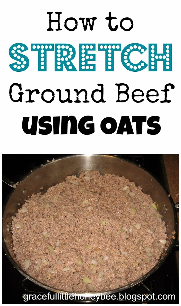 How to Stretch Ground Beef Using Oats