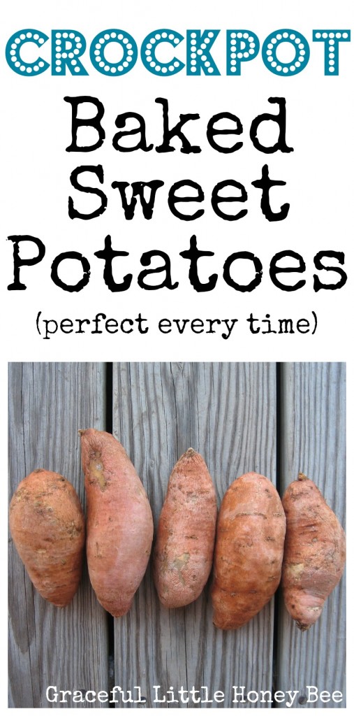 These crockpot sweet potatoes are turn out perfectly every time! Plus they are healthy and delicious!