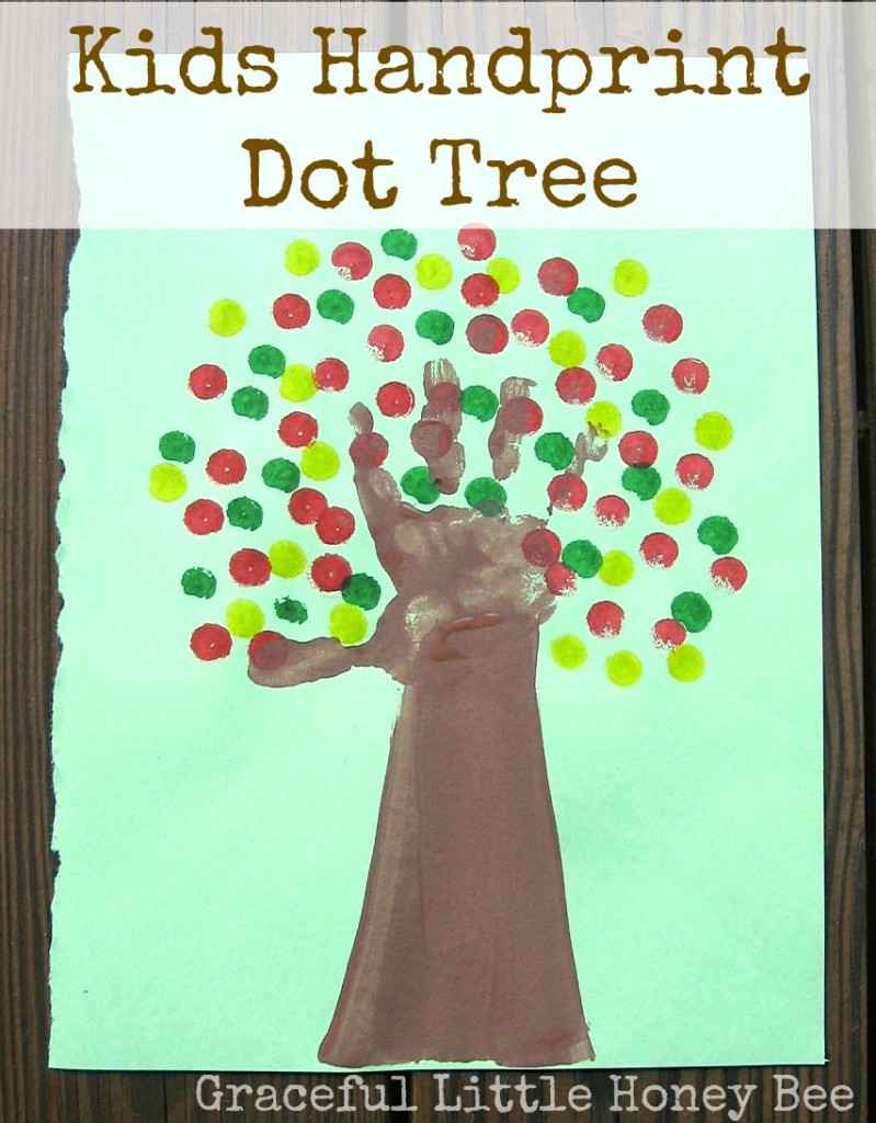 Kids will love getting their hands dirty while making this handprint tree!