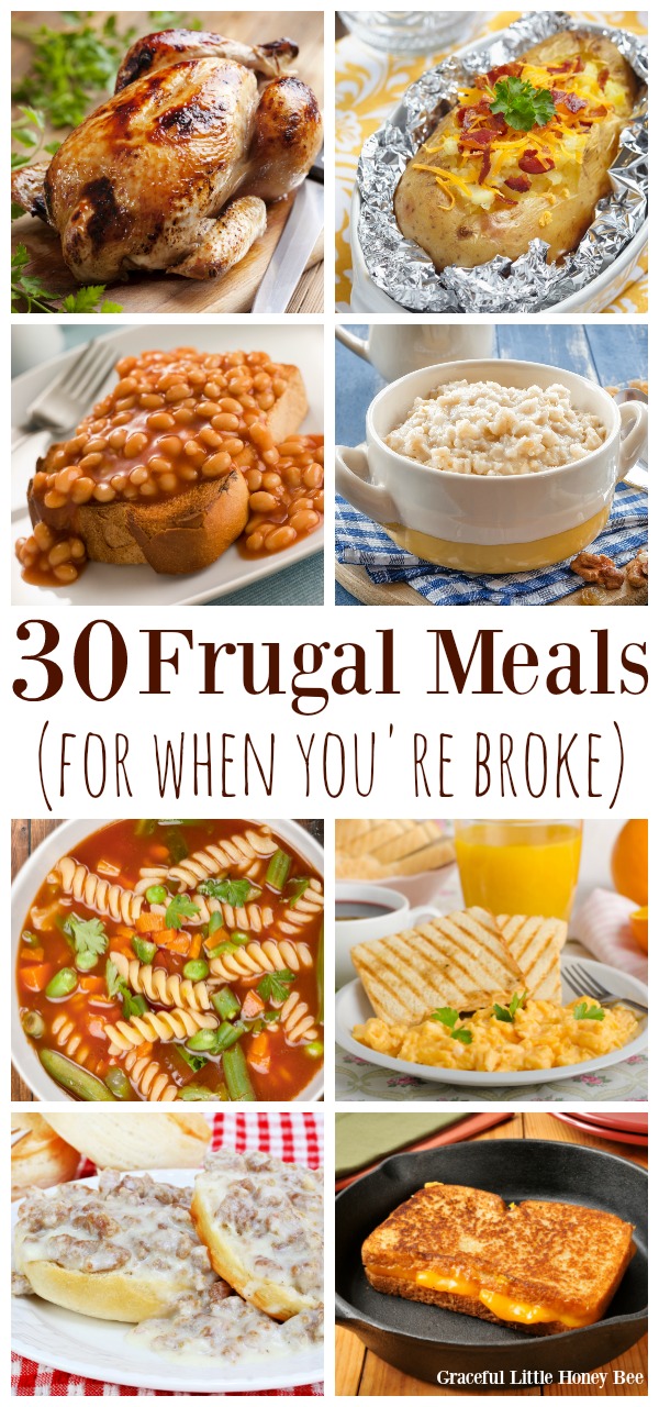 20+ Frugal Meals for When Money is Tight