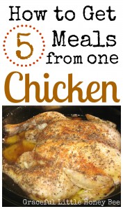 See how I got five meals from one chicken!