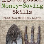 Check out these 10 Forgotten Money-Saving Skills on gracefullittlehoneybee.com