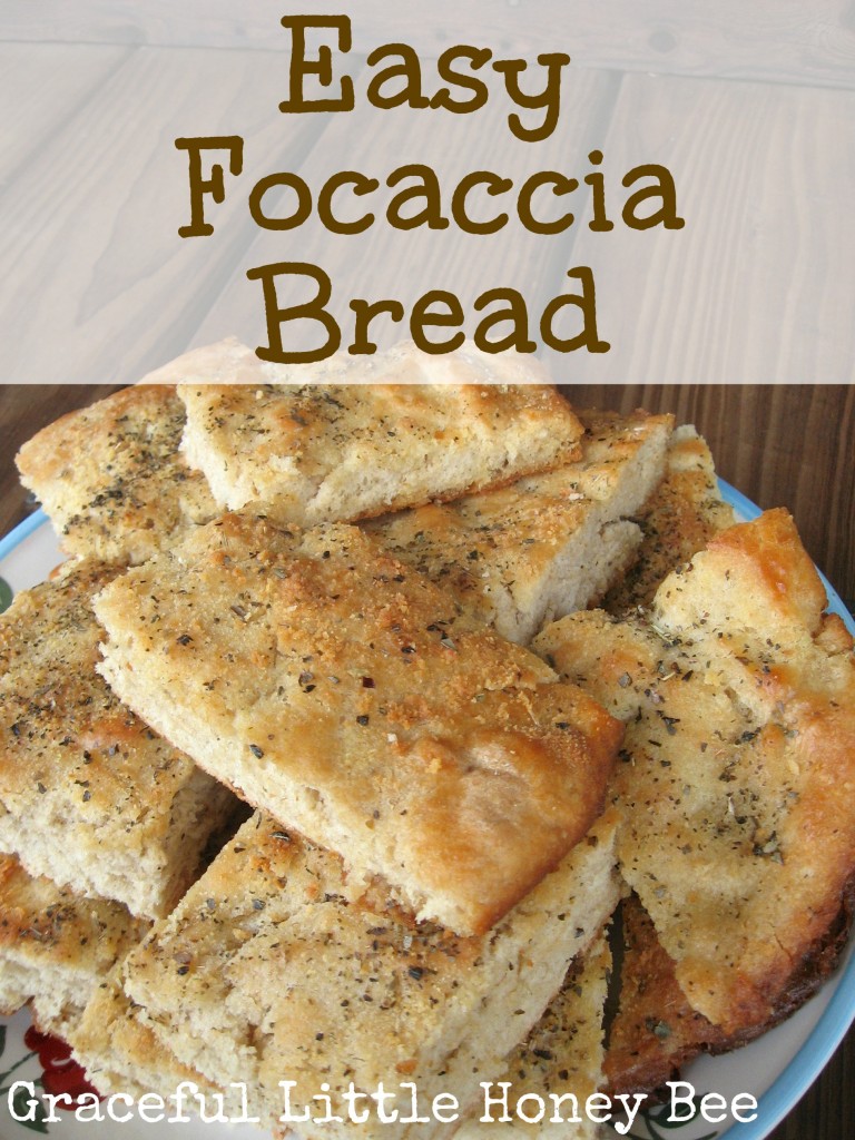 This easy focaccia bread recipe is easy and so good!