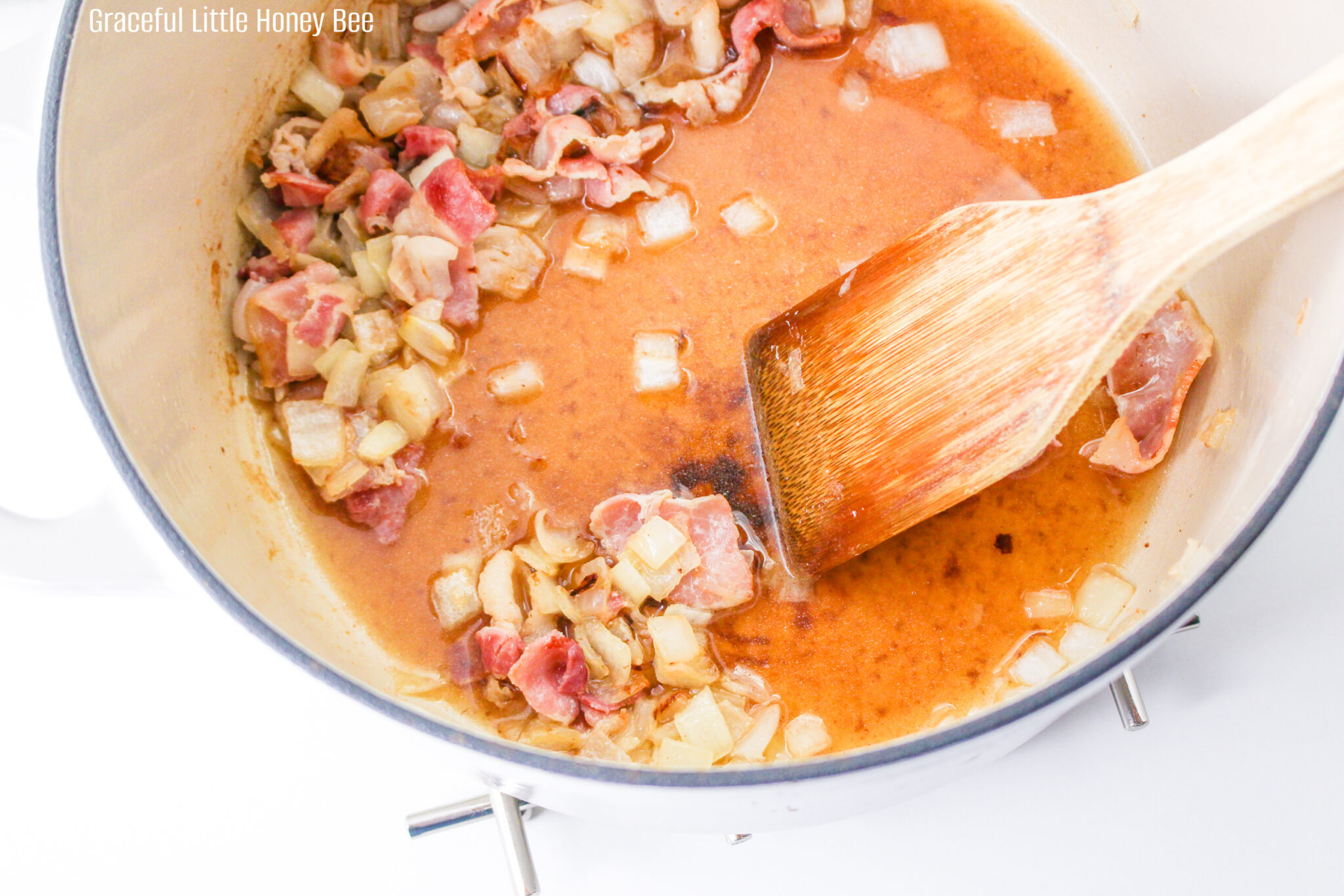 How to Cook Fried Cabbage with Bacon 4Ingredients Graceful Little