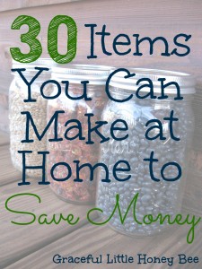 Find recipes for 30 common items that you can make at home including ranch seasoning, cough syrup, brownie mix and more!