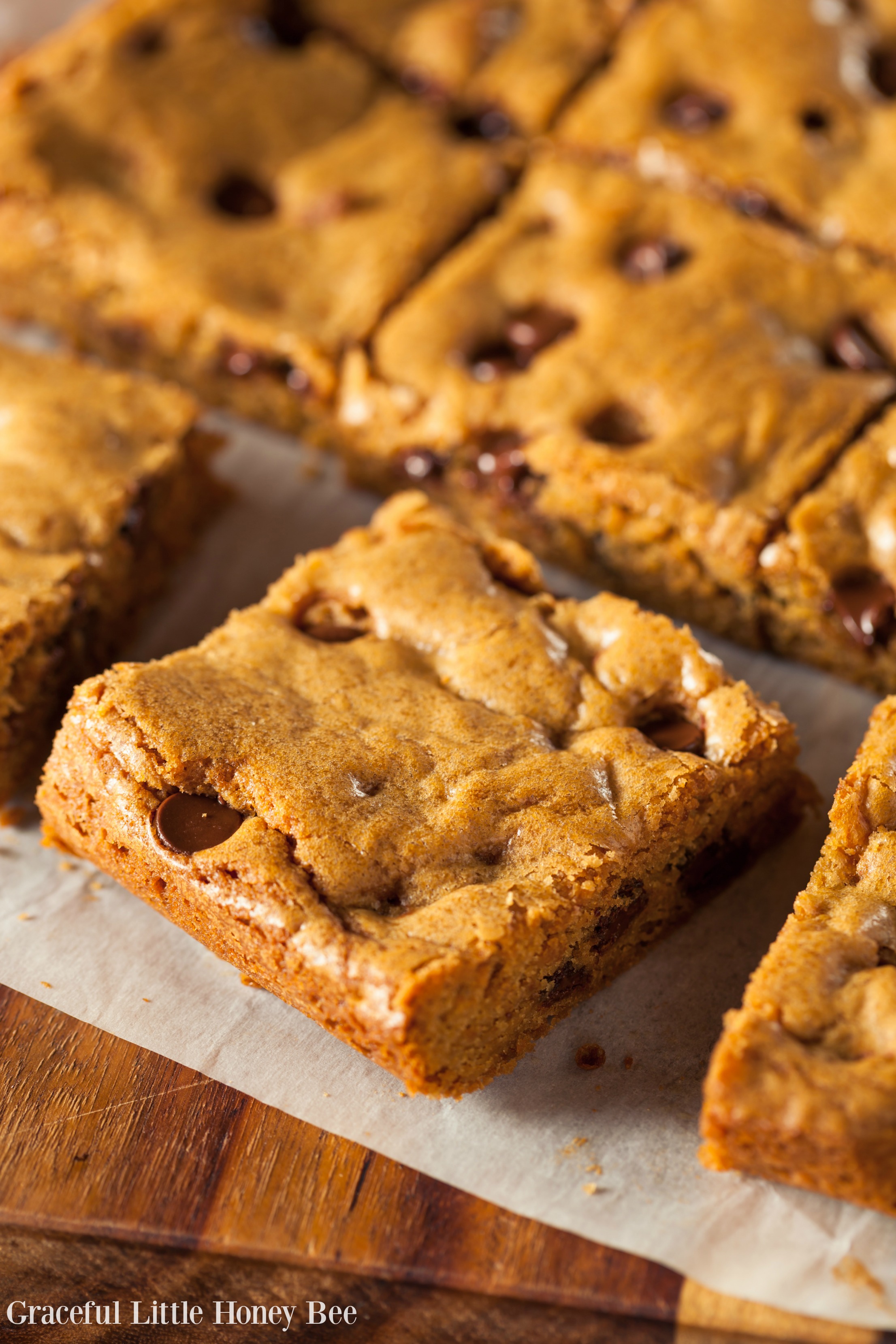 Amish Chocolate Chip Cookie Bars Graceful Little Honey Bee