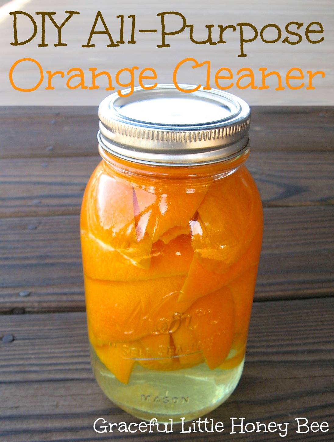 DIY All-Purpose Orange Cleaner on gracefullittlehoneybee.com