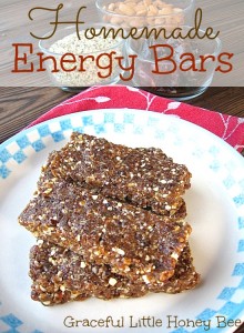 These homemade energy bars are the perfect healthy pick-me-up.