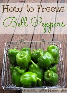 How to Freeze Bell Peppers on gracefullittlehoneybee.com