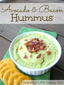 Avocado and Bacon Hummus on gracefullittlehoneybee.com #PutItOnARitz #ad