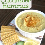 Fast & Easy Cucumber Hummus on gracefullittlehoneybee.com