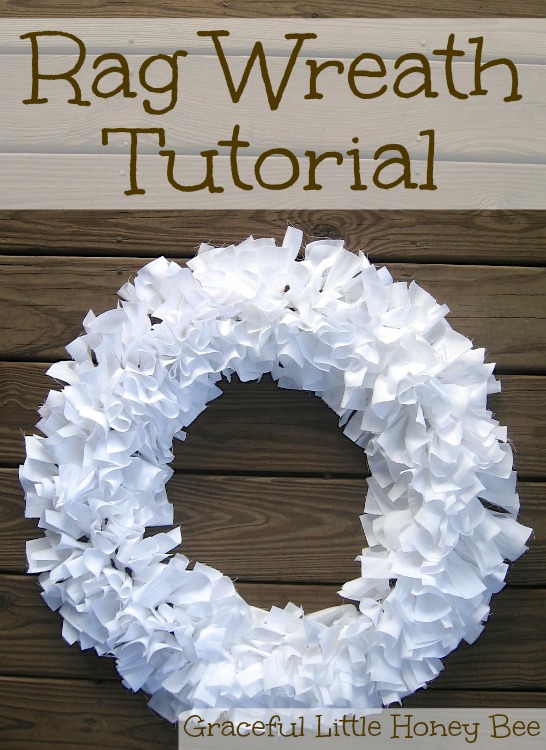 DIY Farmhouse Style Rag Wreath Tutorial + Video