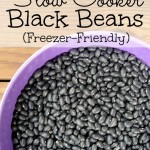 Slow Cooker Black Beans on gracefullittlehoneybee.com