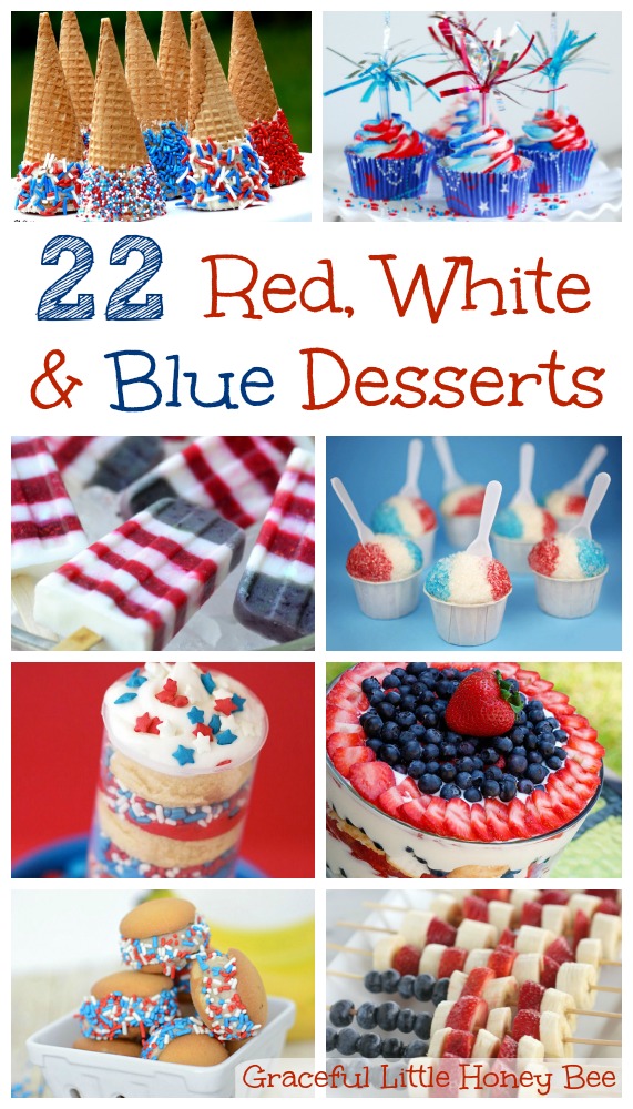 22 Red, White and Blue Desserts