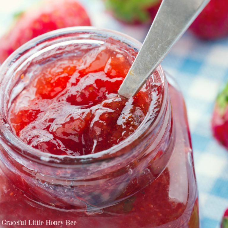 Strawberry Freezer Jam with Video