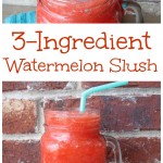 3-Ingredient Watermelon Slush on gracefullittlehoneybee.com