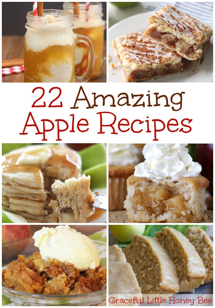 Check out these 22 amazing apple recipes just in time for fall on gracefullittlehoneybee.com