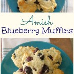 Easy Amish Blueberry Muffins on gracefullittlehoneybee.com