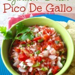 A delicious garden fresh pico de gallo recipe on gracefullittlehoneybee.com