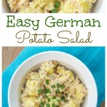 Easy and delicious German Potato Salad recipe on gracefullittlehoneybee.com