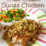 Easy and delicious Slow Cooker Swiss Chicken recipe on gracefullittlehoneybee.com