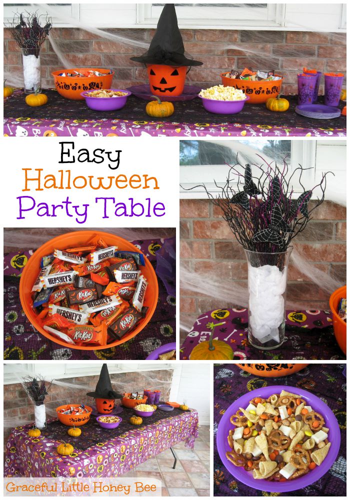 Easy Halloween Party Table