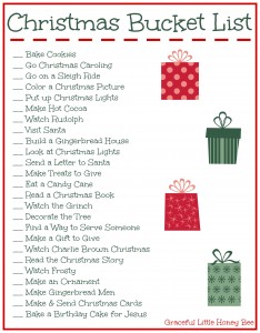 FREE Bucket List Printable on gracefullittlehoneybee.com