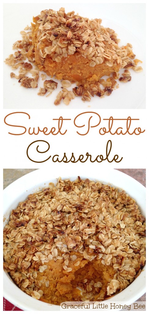 Learn how to make this delicious Sweet Potato Casserole on gracefullittlehoneybee.com