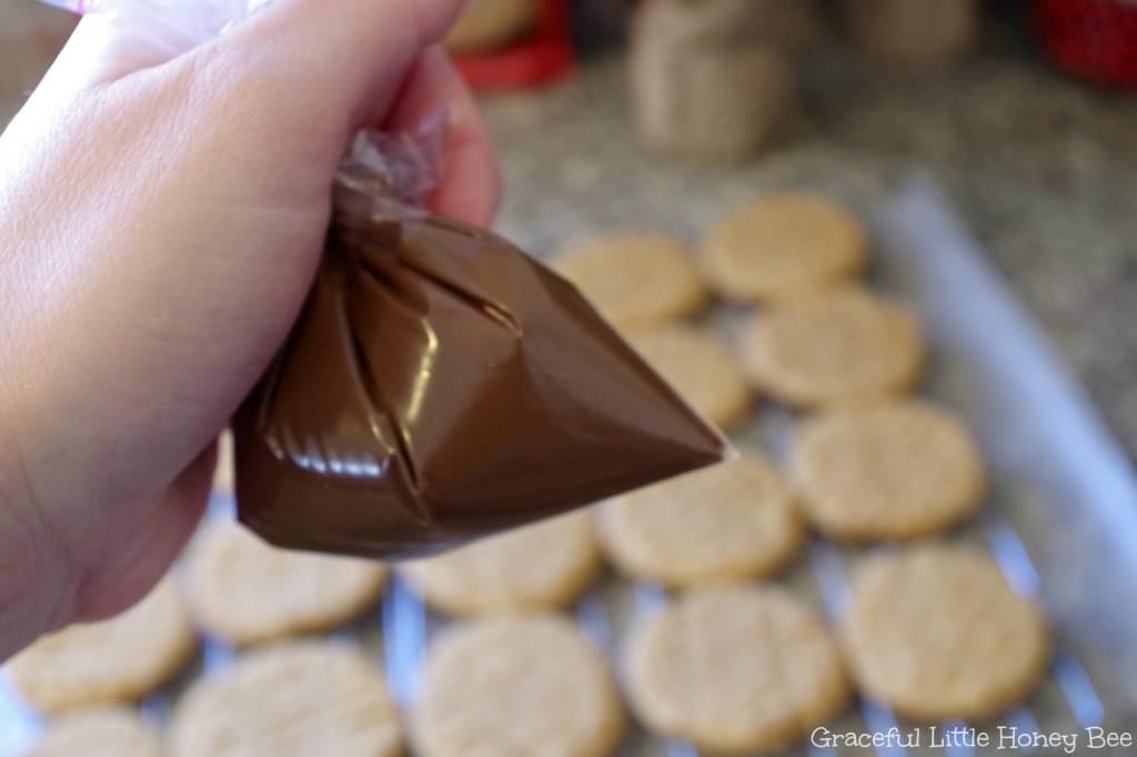 Chocolate Drizzled Peanut Butter Cookies 3