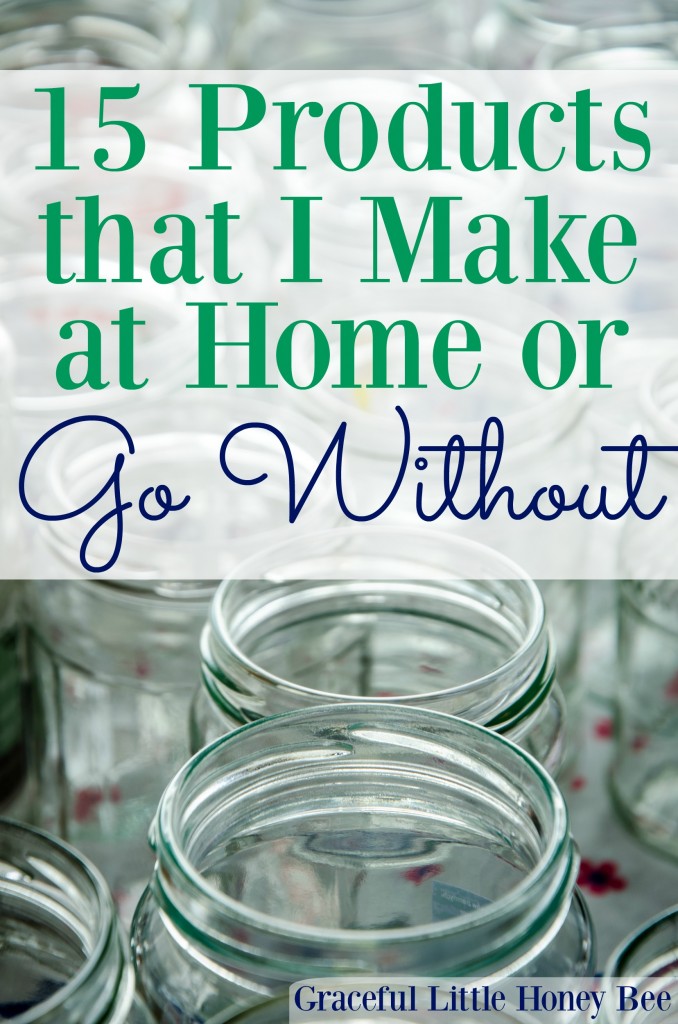 See which products that I make at home or simply go without to save money including oatmeal packets and dryer sheets.