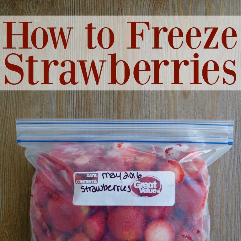 How to Freeze Strawberries