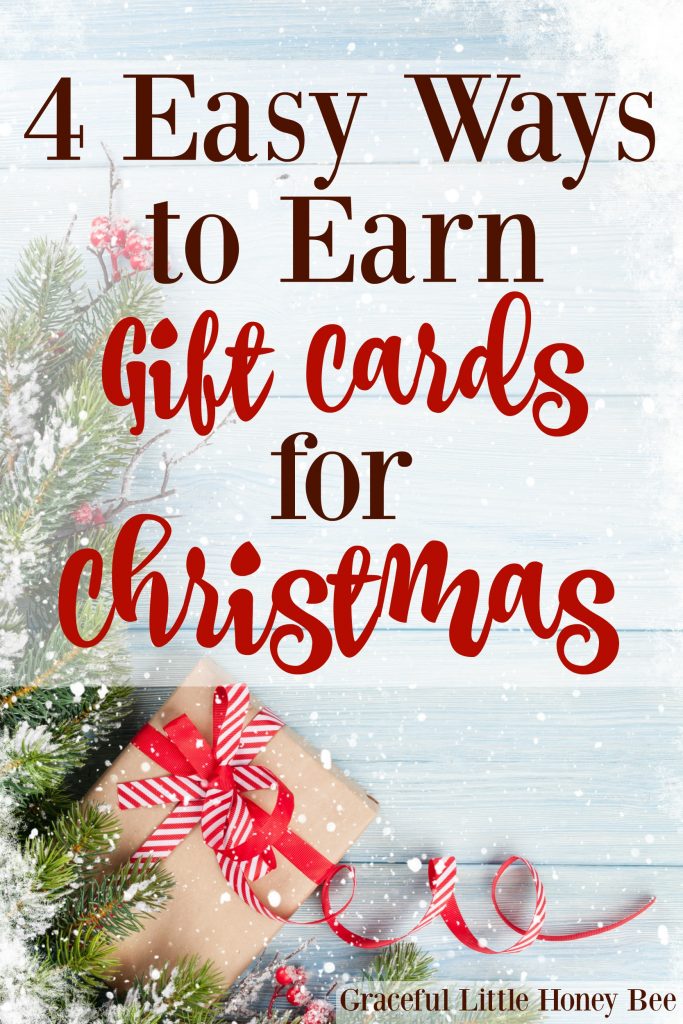 Find out how to earn extra money and gift cards for Christmas on gracefullittlehoneybee.com