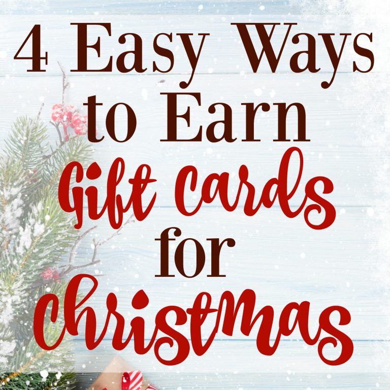 4 Easy Ways to Earn Gift Cards for Christmas