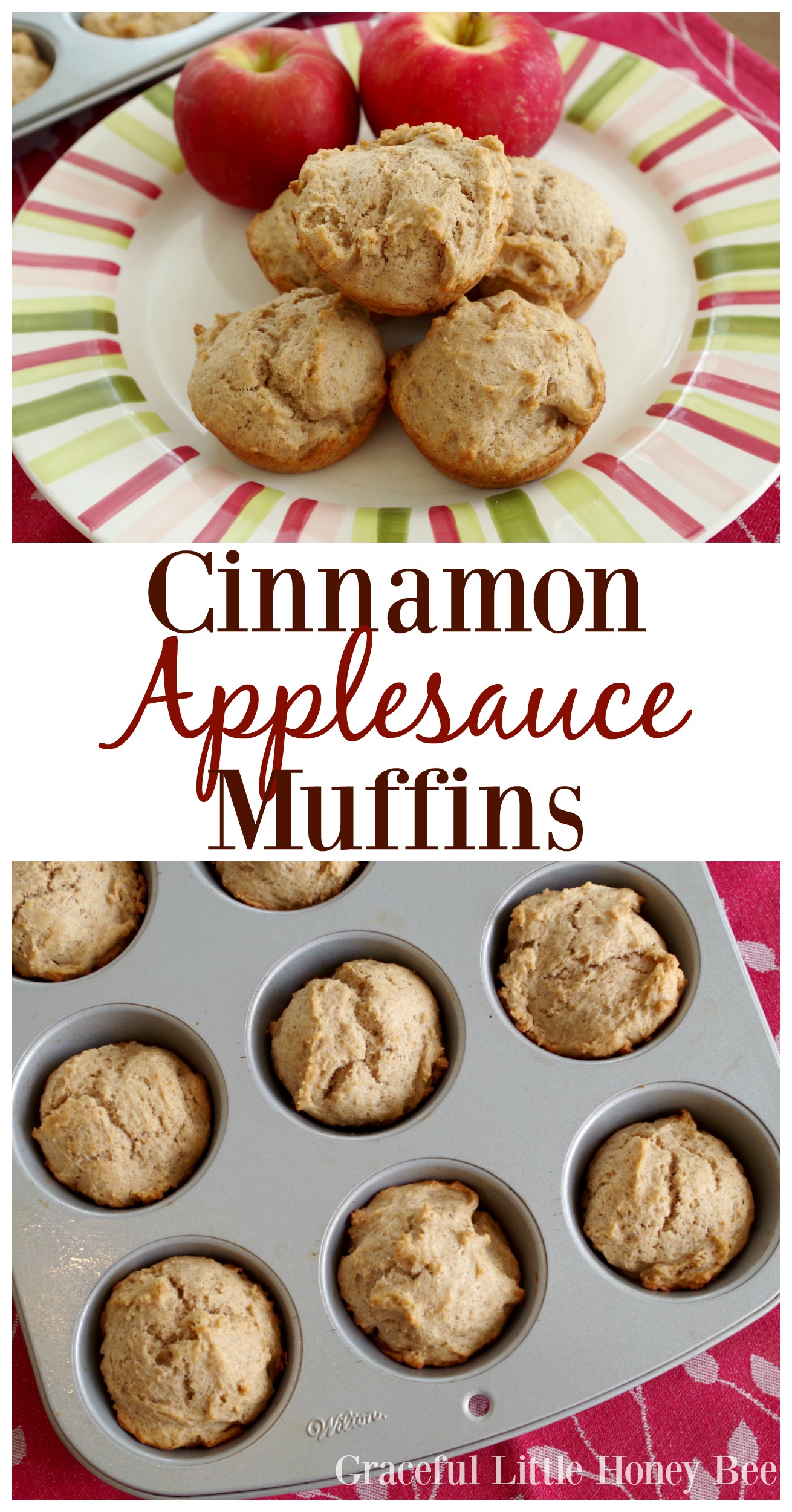Cinnamon Applesauce Muffins Graceful Little Honey Bee