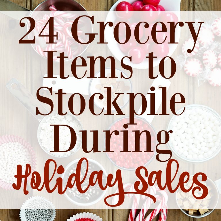 24 Grocery Items to Stockpile During Holiday Sales