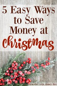 Check out my top 5 tips for saving money at Christmas on gracefullittlehoneybee.com