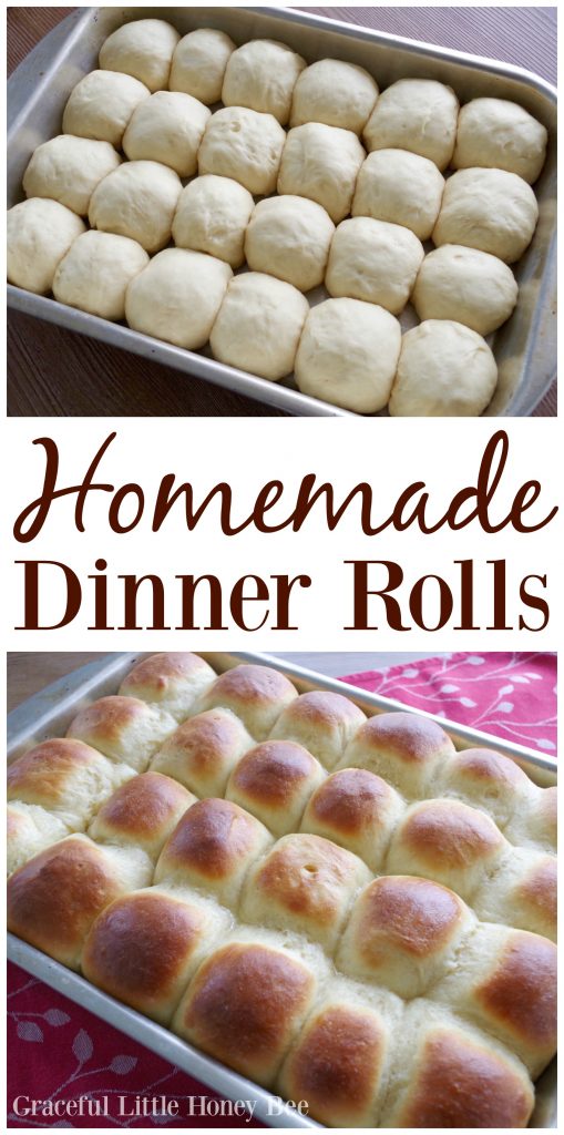 See how easy it really is to make homemade dinner rolls on gracefullittlehoneybee.com