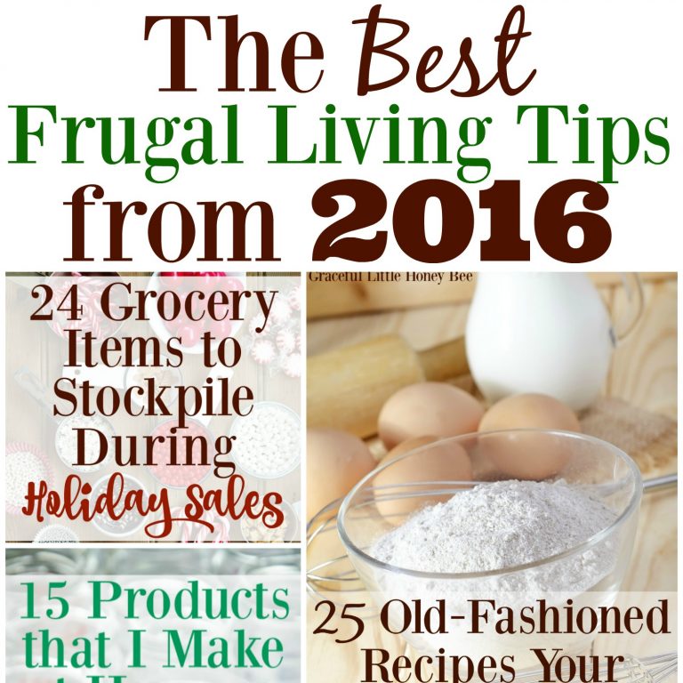 The Best Frugal Living Tips from 2016