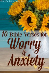 Check out this list of encouraging and powerful bible verses for worry and anxiety on gracefullittlehoneybee.com