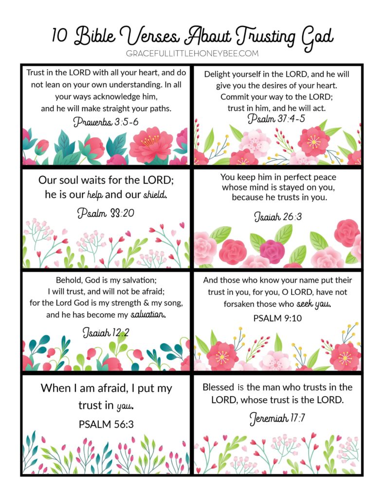 Scripture memory verse cards.