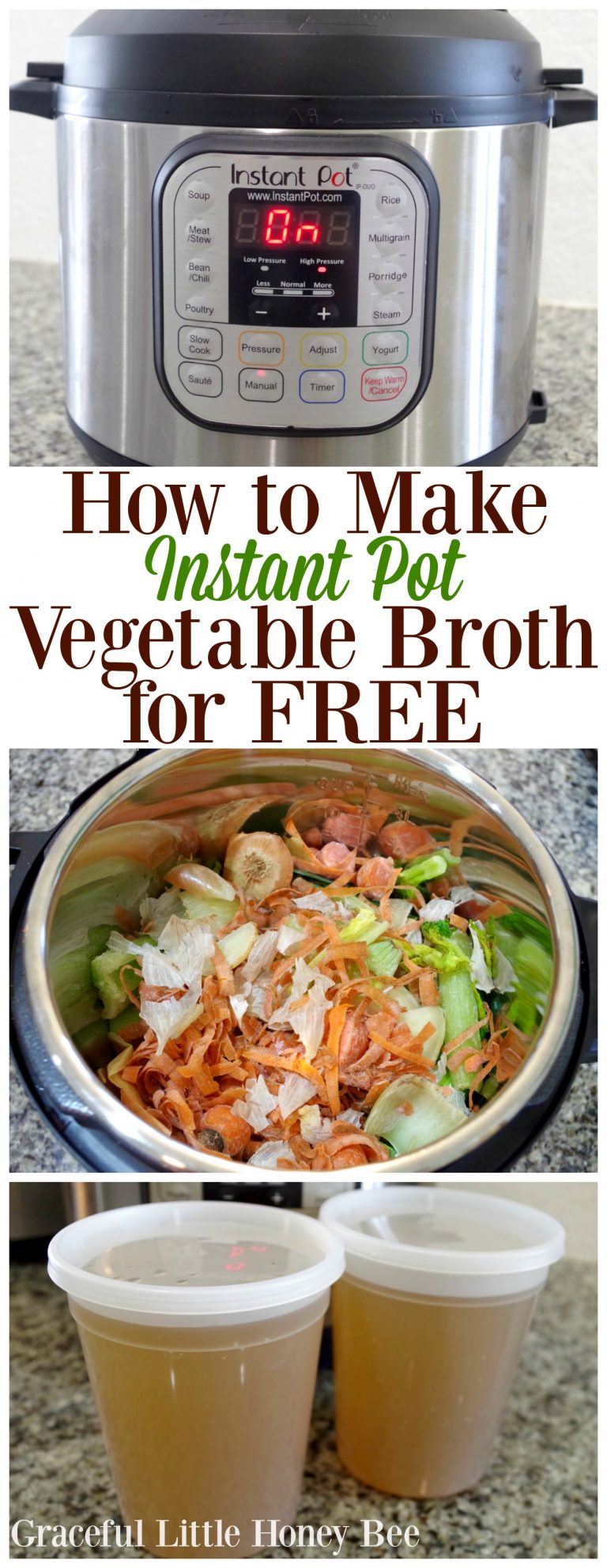 How to Make Instant Pot Vegetable Broth for FREE