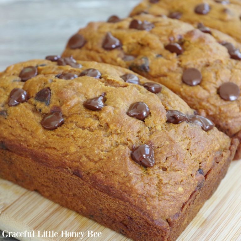 Pumpkin Chocolate Chip Bread