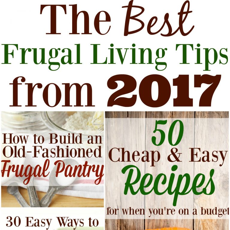 The Best Frugal Living Tips from 2017