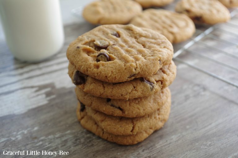 Flourless Peanut Butter Chocolate Chip Cookies