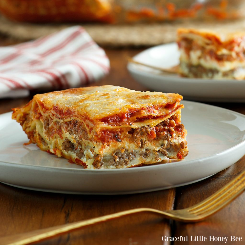 Uncooked store lasagna noodles