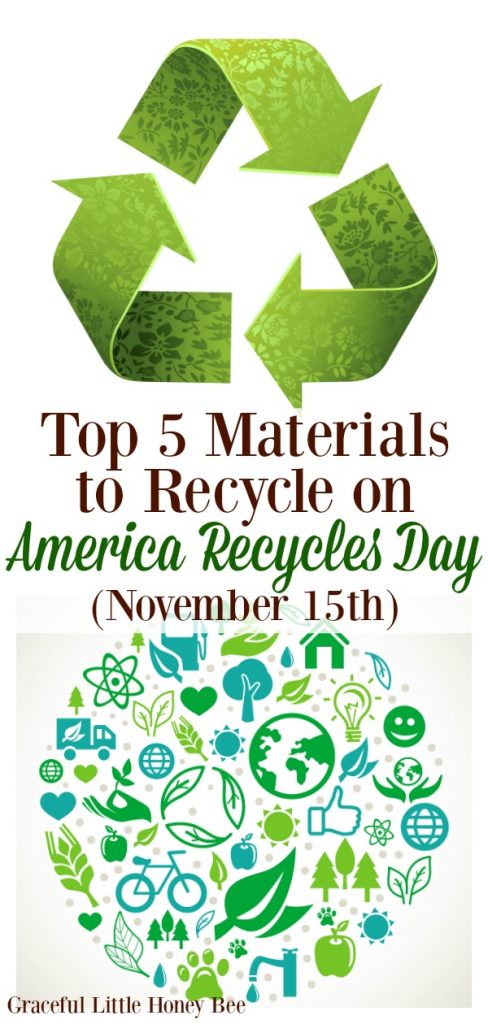 Check out the Top 5 Materials to Recycle on America Recycles Day (November 15th)