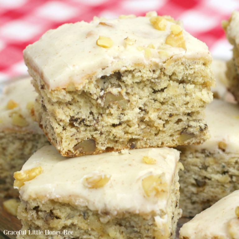 Banana Nut Brownies with Brown Butter Frosting